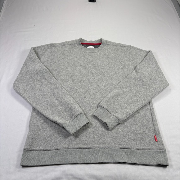 Topo Desings Global Sweater Mens Large Gray Wool Blend Crew Neck Pullover - Picture 1 of 8